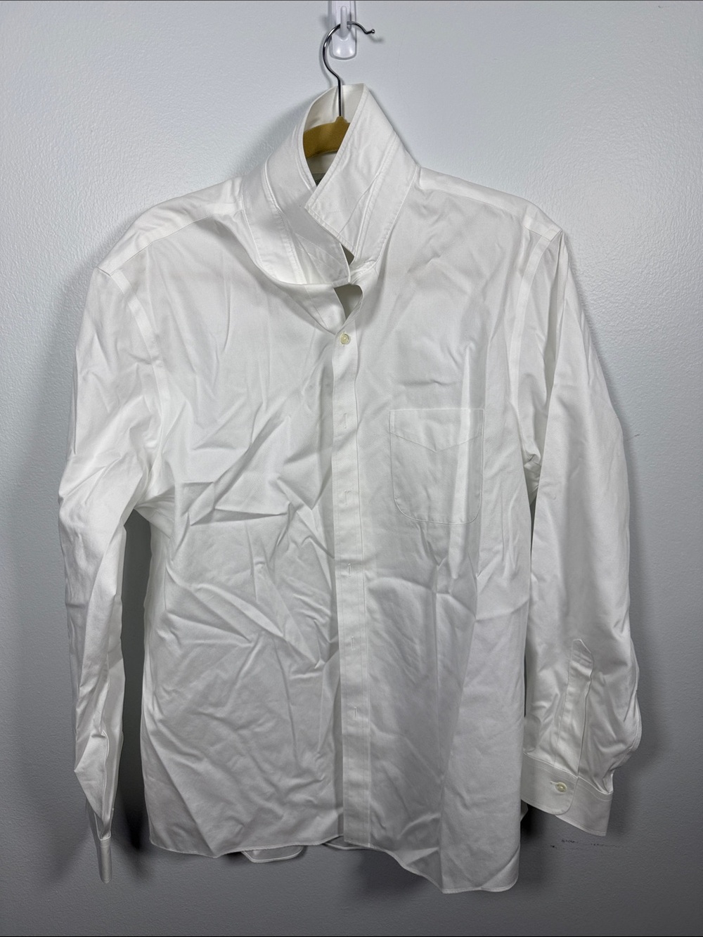 Brooks Brothers White Milano Non-Iron Dress Shirt size 17-35